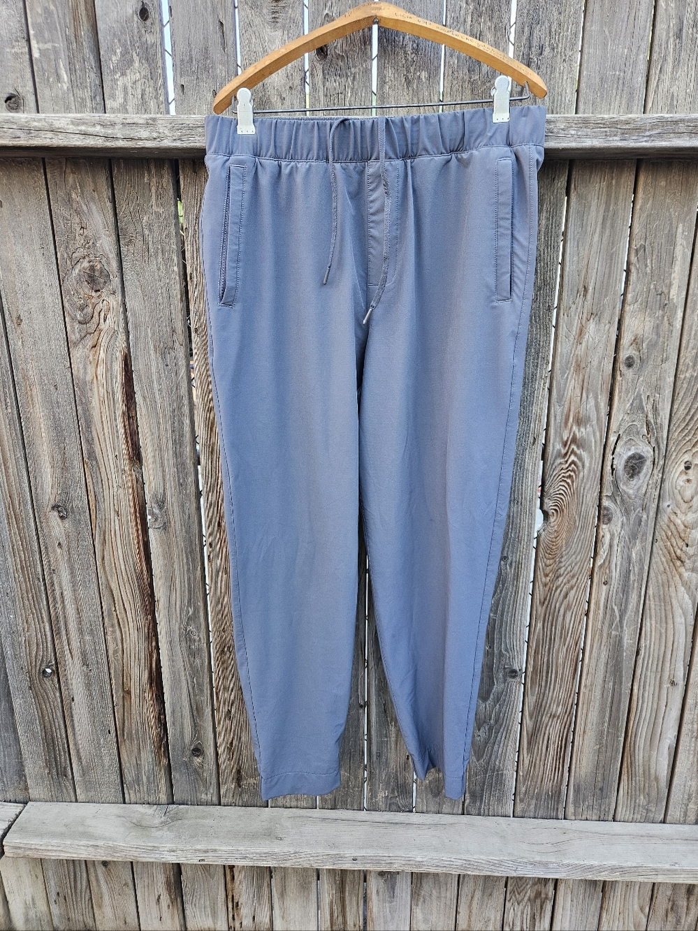 Men's Casual Drawstring Pants in Slate Gray Size M